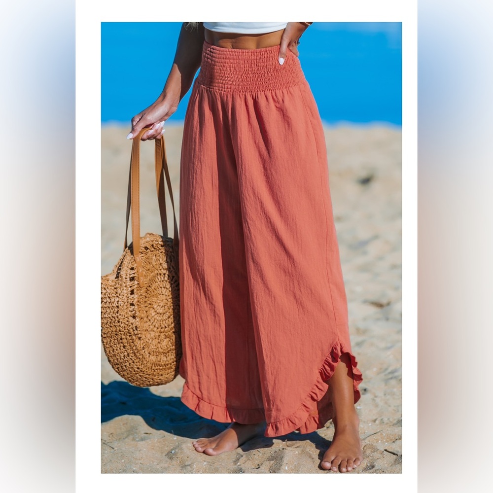 Cupshe Rust Swim Coverup Pants